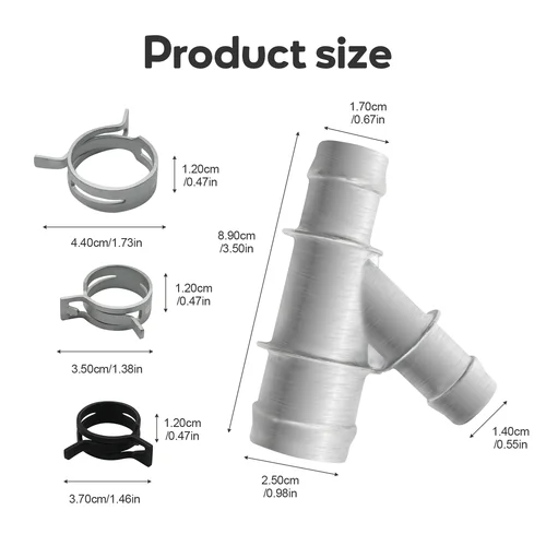 Imagen 2 del producto Conector de unión de manguera de refrigerante Premium para Chevrolet Silverado Suburban Tahoe Avalance GMC Sierra Yukon Cadillac Escalade