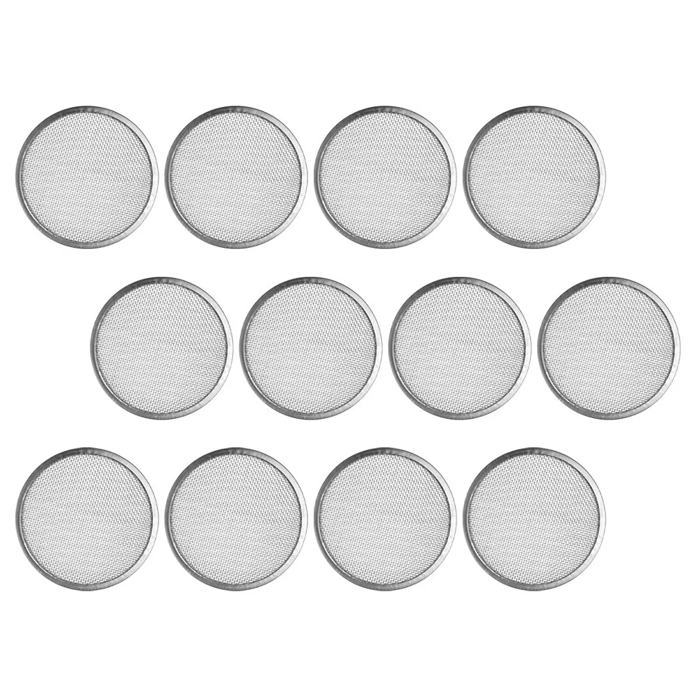 

12 Pcs Jar Lids for Canning Stainless Steel Sprout Cover Wide Mouth Mason Mesh Jars