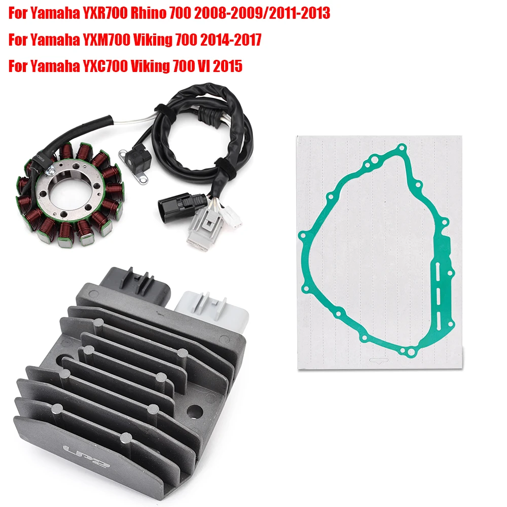 Motorcycle Regulator Rectifier Stator Coil Gasket For Yamaha YXR700 Rhino 700 2008-2009/2011-2013 YXM700 YXC700 Viking 700