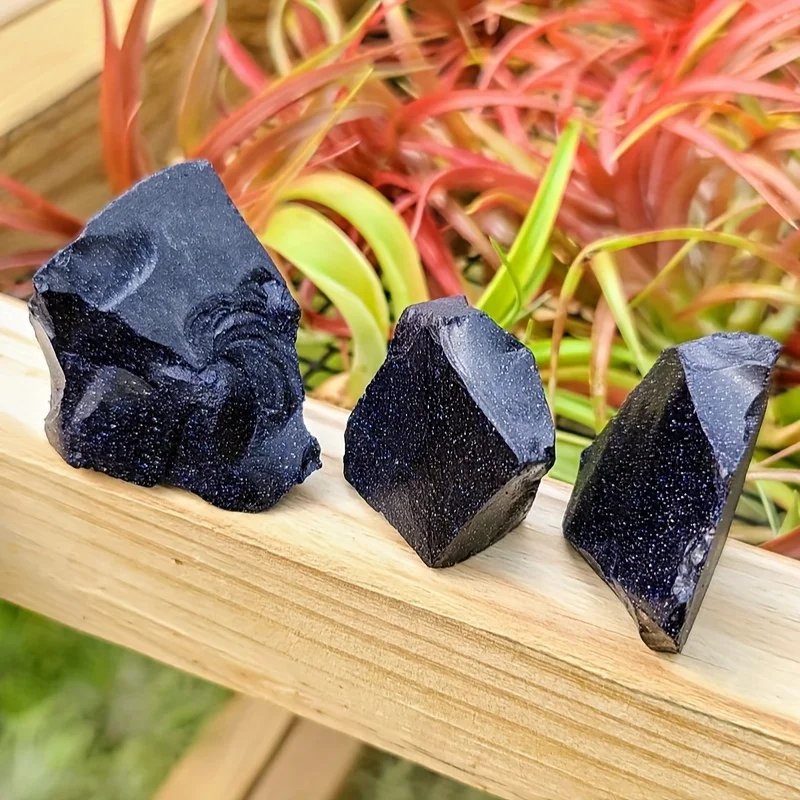 Bohemian Style Blue Sandstone Crystal Rough Stone,Suitable for Home and Office Decoration, Aquarium, Holiday Gifts