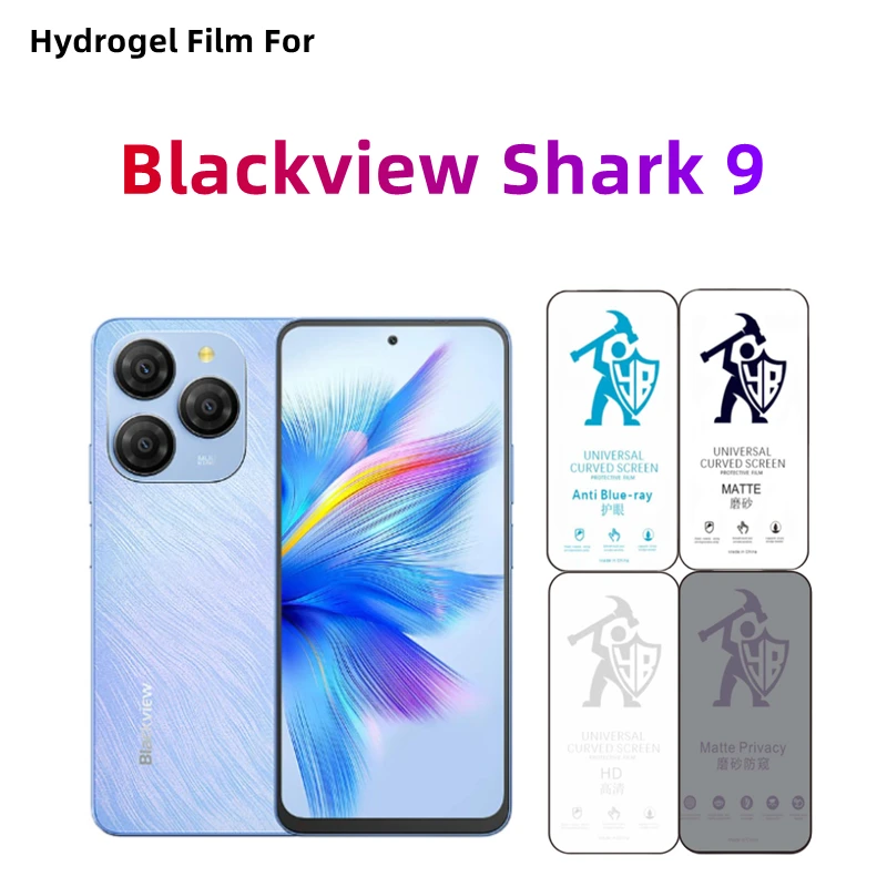 

2pcs Matte Hydrogel Film For Blackview Shark 9 HD Screen Protector For Blackview Shark 9 Eye Care Privacy Anti Spy Matte Protect
