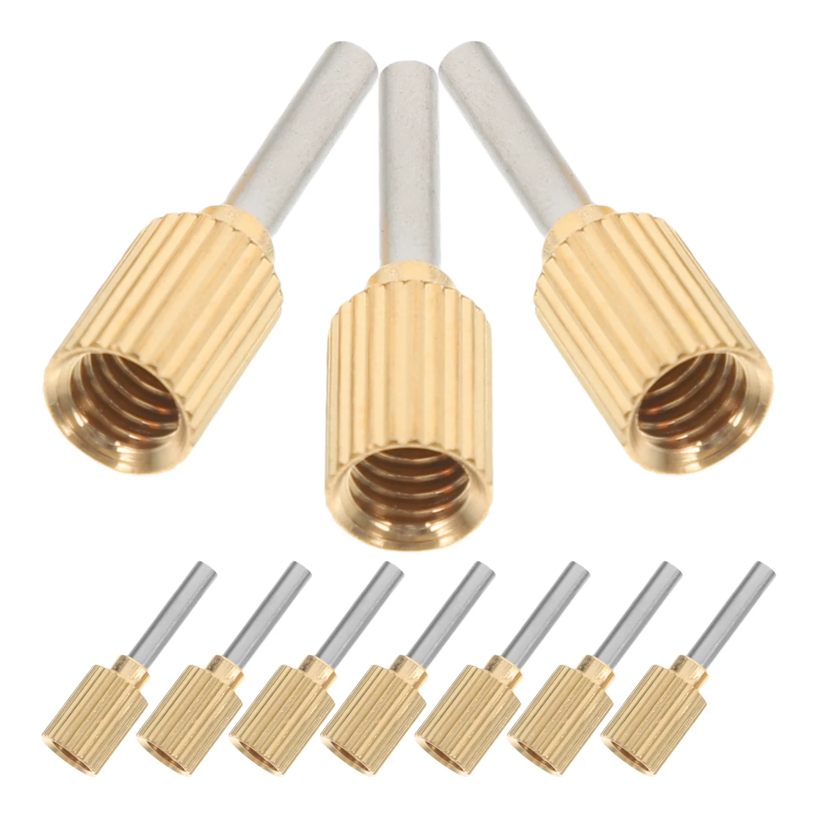 

10pcs Reusable Caulking Nozzle Tips Steel Copper Durable Precision Application Smooth Finish Versatile Caulk Saving Caps Easy