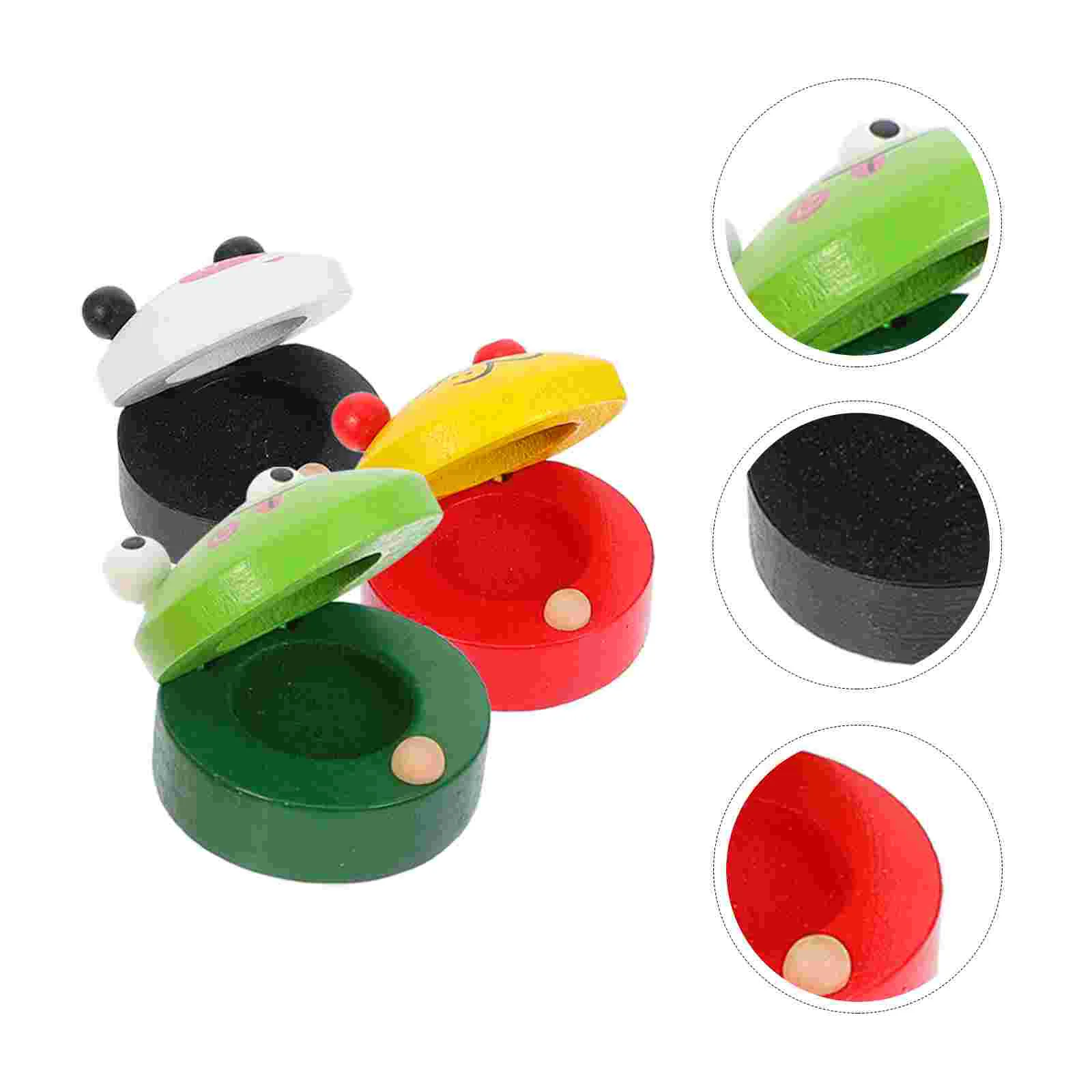 6 Pcs Castanets Musical Toy Childrens Toys Instruments Percussion Wooden Kids Toddler