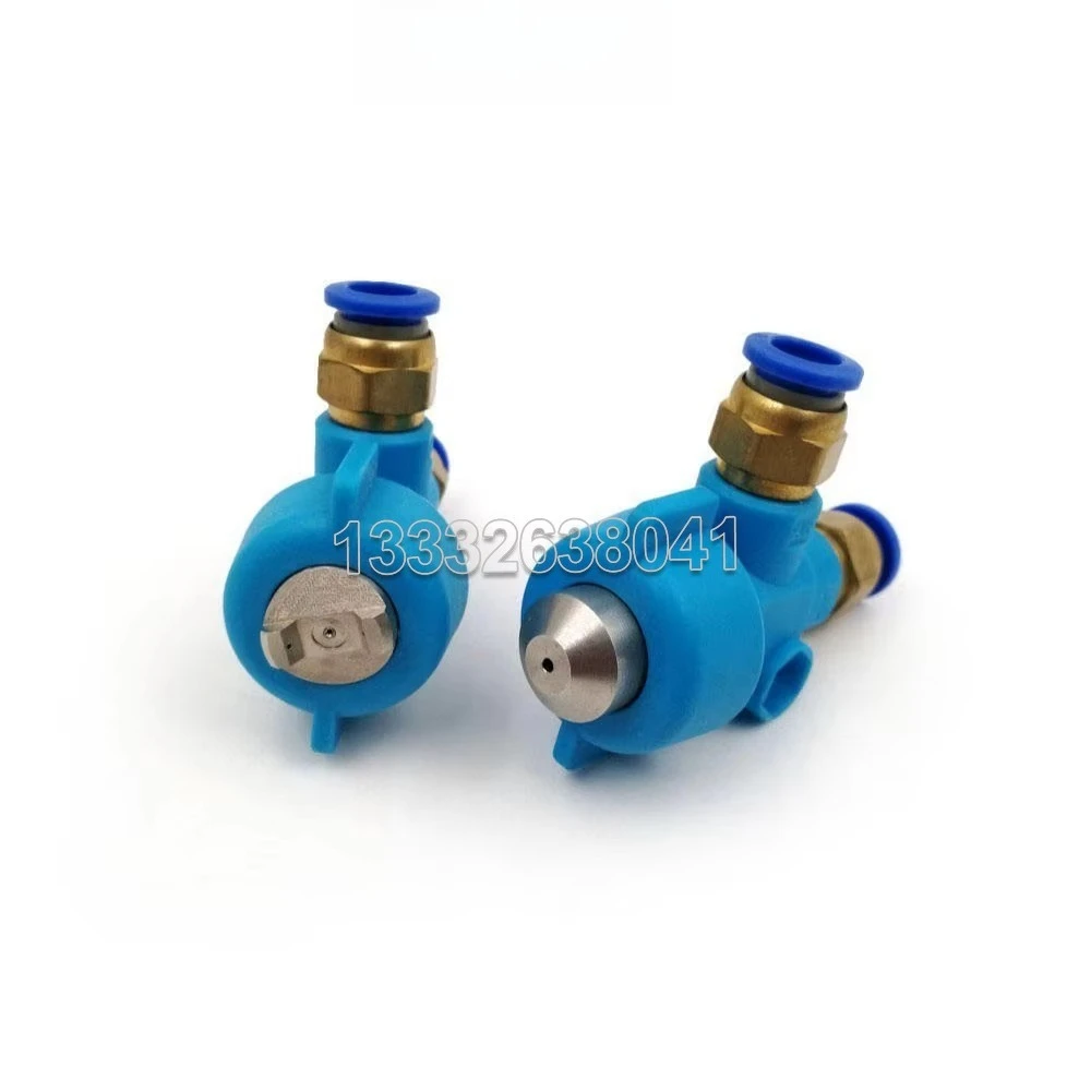 10pcs Mini Air Assisted Atomizer Plastic Two-Fluid Atomizing Nozzle for Compressed Air Water Spraying,agricultural Sprayers