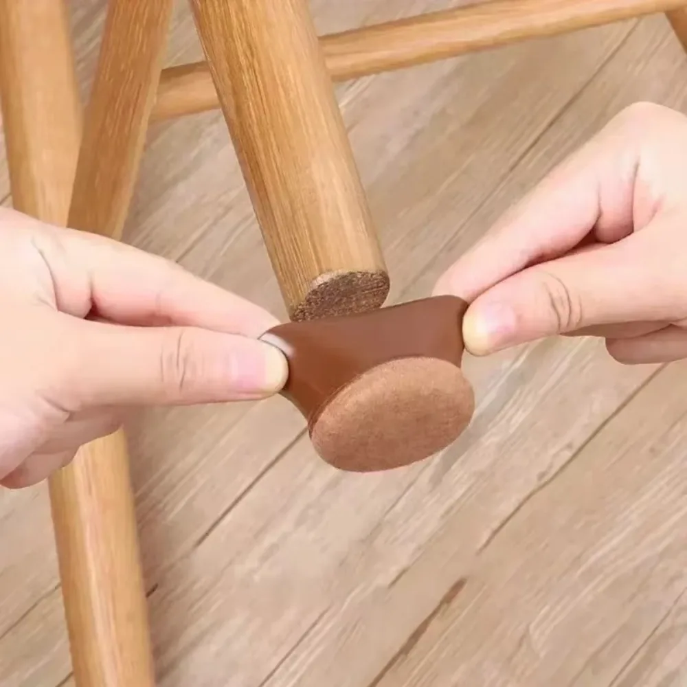 

8 шт., износостойкая утолщенная подушка для ног, улучшенная фетровая защита от царапин, чехол для ног стула, защитный чехол для ног стола, защита пола