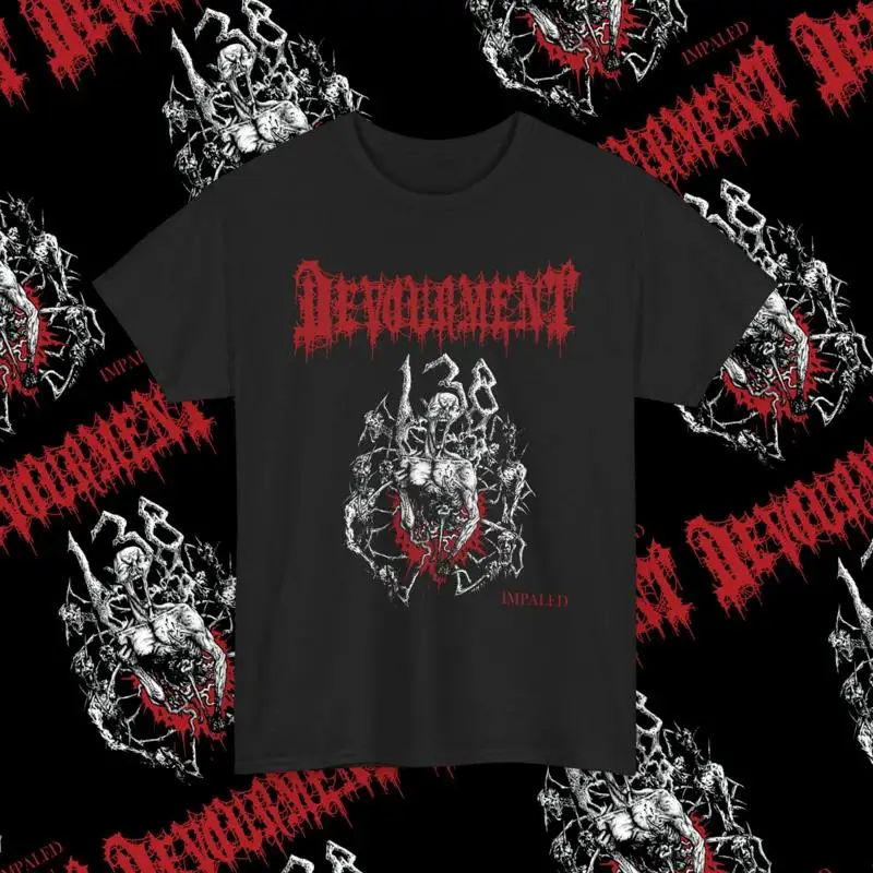 Devourment Impaled Gruesome Chest Cavity Graphic T-Shirt