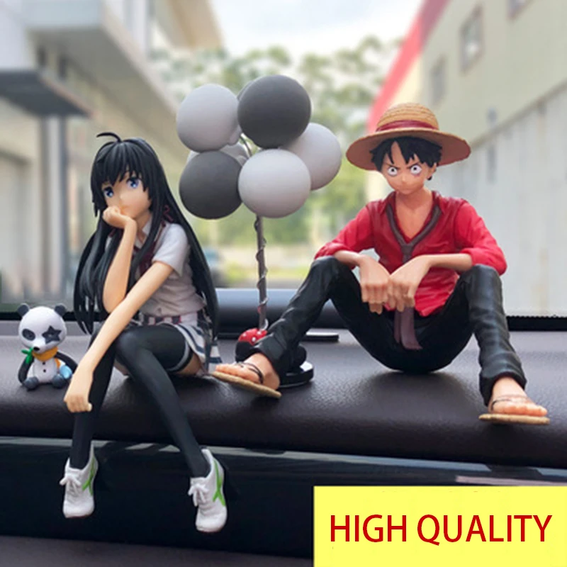 One Piece Monkey D Luffy Yukino Anime Figure Models Toys Sabo Ace Doll Cake Car Decoration Collection Children Toys