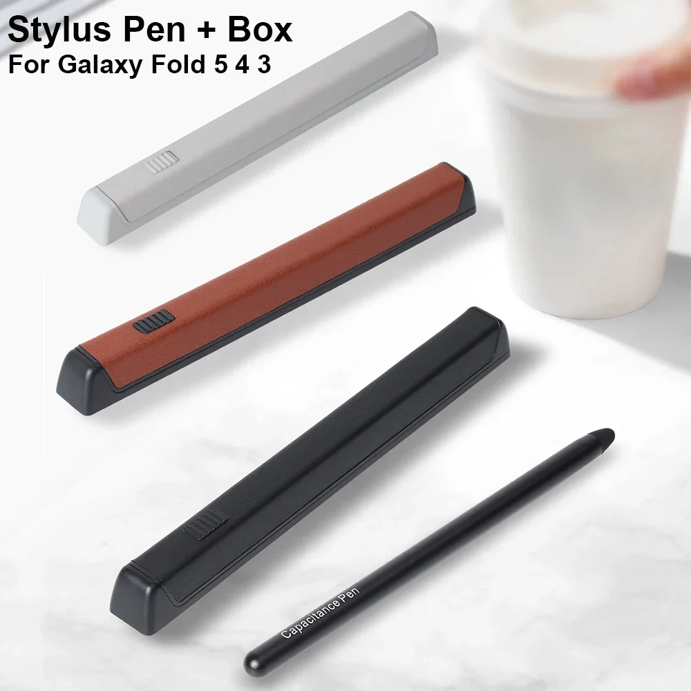 

For Samsung Galaxy Z Fold 6 5 4 3 Stylus Pen Box Magnetic Capacitance Pen S Replacement Touch Mobile Phone Pencil Cover Box