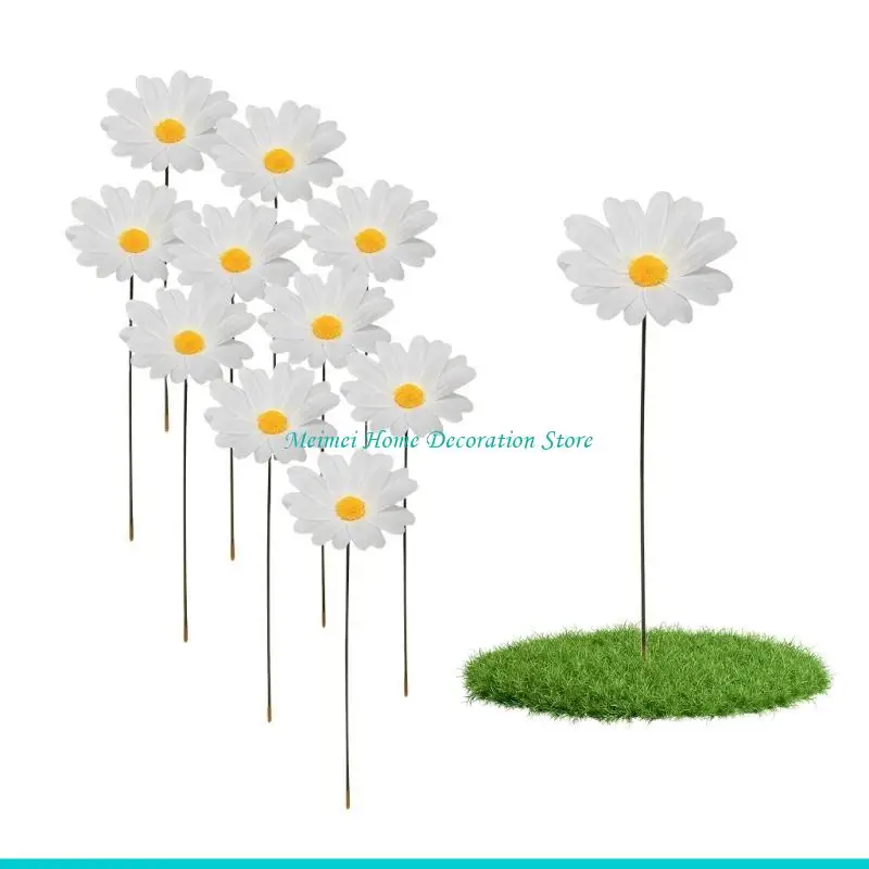H7BF Breathable Handcrafted Garden Stake Identifier With Natural Fiber Cloth And Rustproof Frame For Outdoor Plant Labeling
