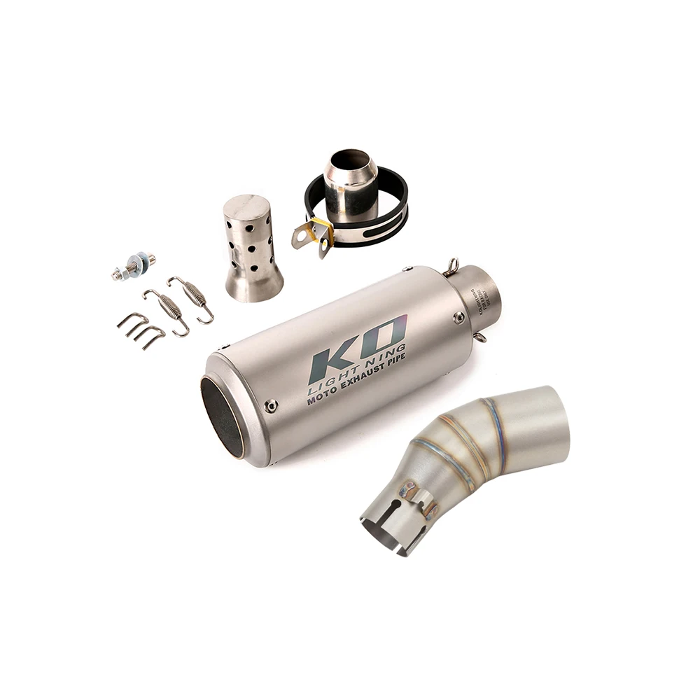 For CFMOTO Papio 125 XO-1 XO-2 2023-2025 Motorcycle Exhuast System Middle Link Pipe With DB Killer Stainless Steel