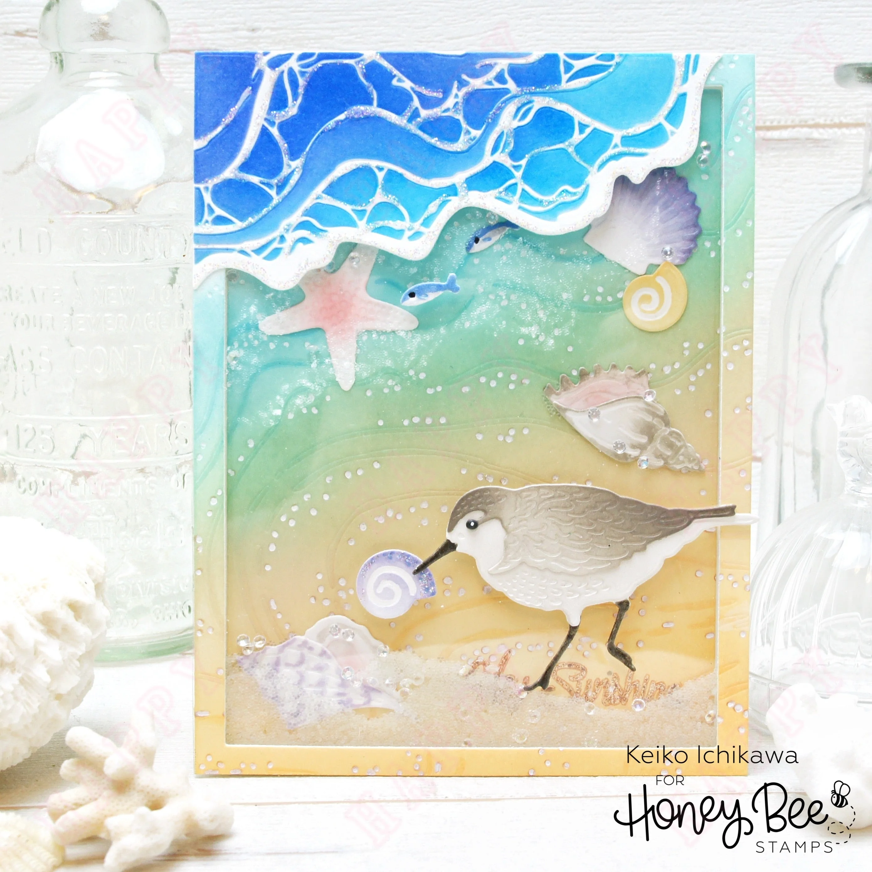 Holiday Beach Break Cutting Dies and Stamps Scrapbook Decoration Paper Craft Embossing Template DIY Greeting Card Handmade 2024