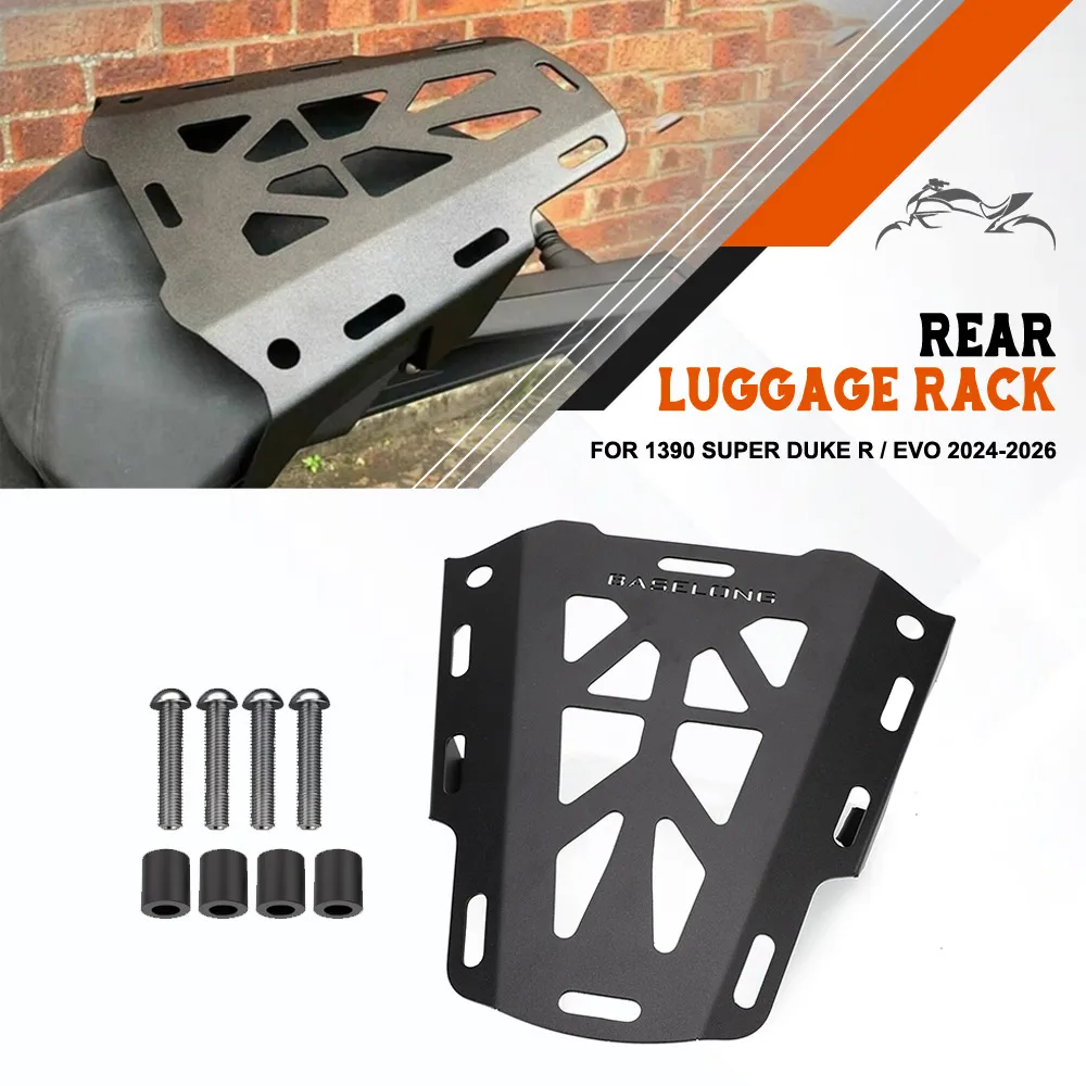 For 1390 Super Duke R / Evo 2024-2025-2026 Motobike Rear Storage Box Luggage Holder Bracket Luggage Rack 1390 Super Duke R evo