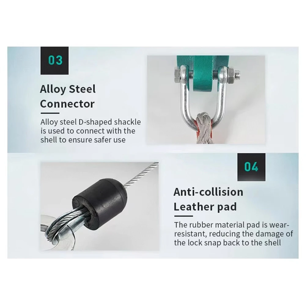 Dispositivo di protezione anticaduta premium ad alta quota Cintura di sicurezza per discensore da 3 metri Paracaduta Dispositivo autobloccante con blocco automatico della corda