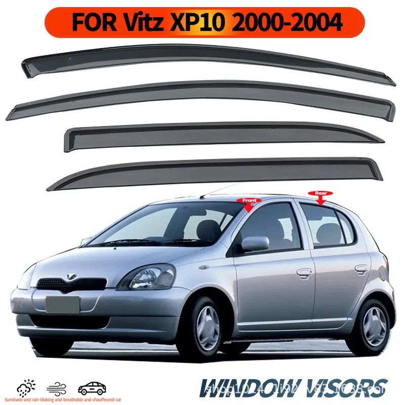 

Подходит для Toyota VITZ XP10 Козырек на окна автомобиля 2000-2004 гг.