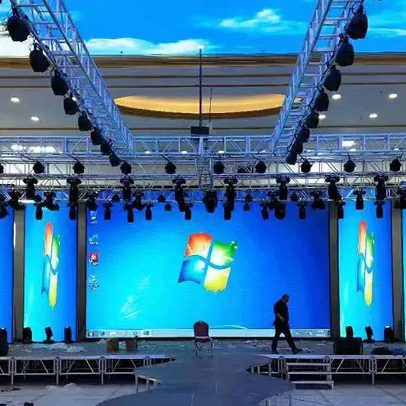 Outdoor P3.91 Rental Full-Color HD 4K LED Video Wall Rainproof HD Suitable LED Video Wall for Background Display