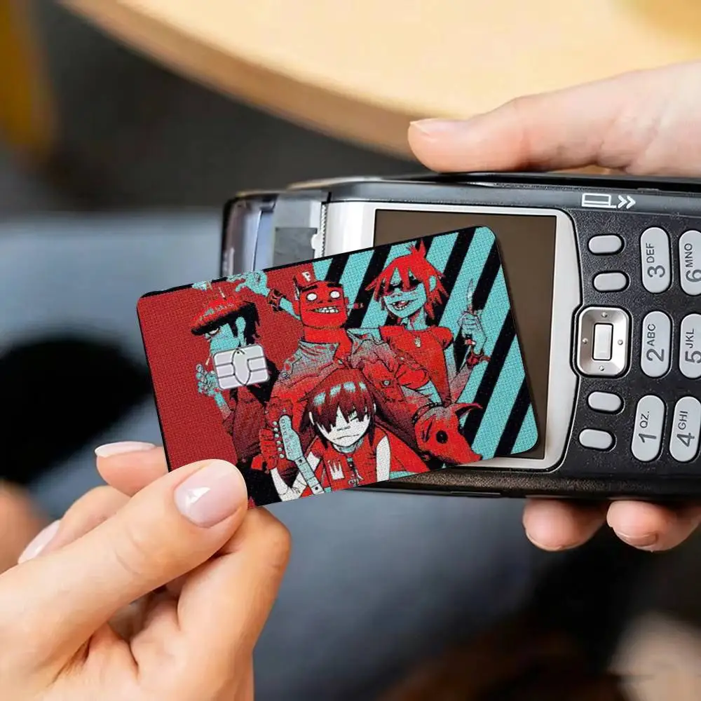 Gorillaz Album Credit Card HD Stickers Small Chip Waterproof Sticker Game Card Decal Gift