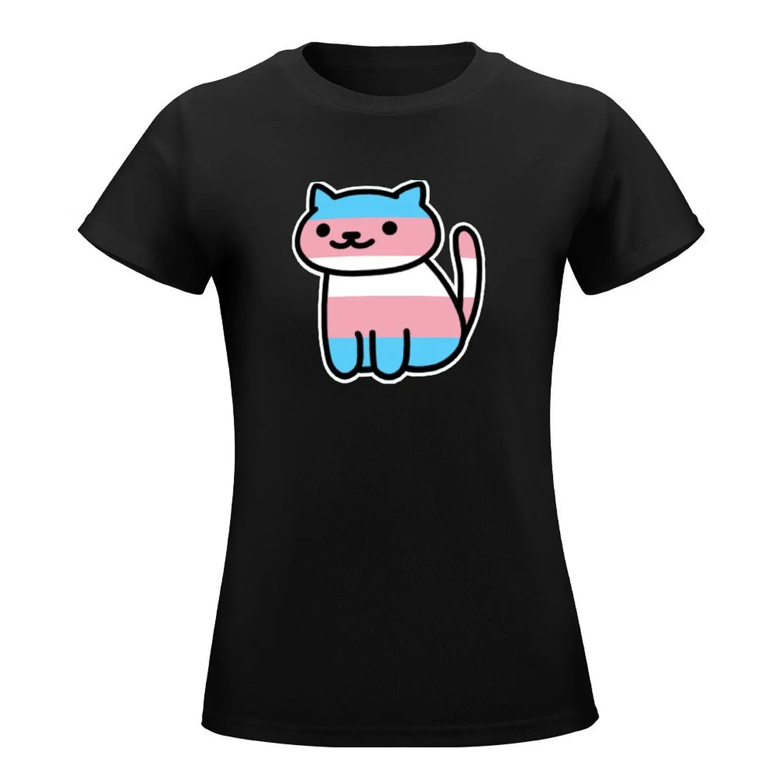 Neko Pride: Transgender T-Shirt korean fashion graphics Woman clothes