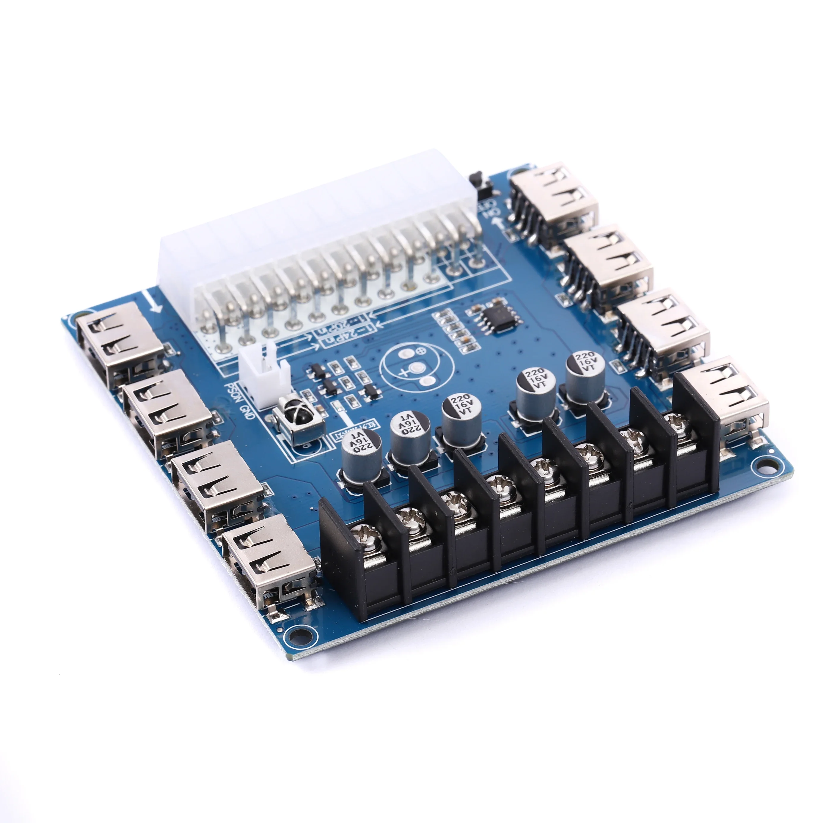 

USB charging desktop computer chassis power supply ATX adapter board power take-off module power supply output wiring
