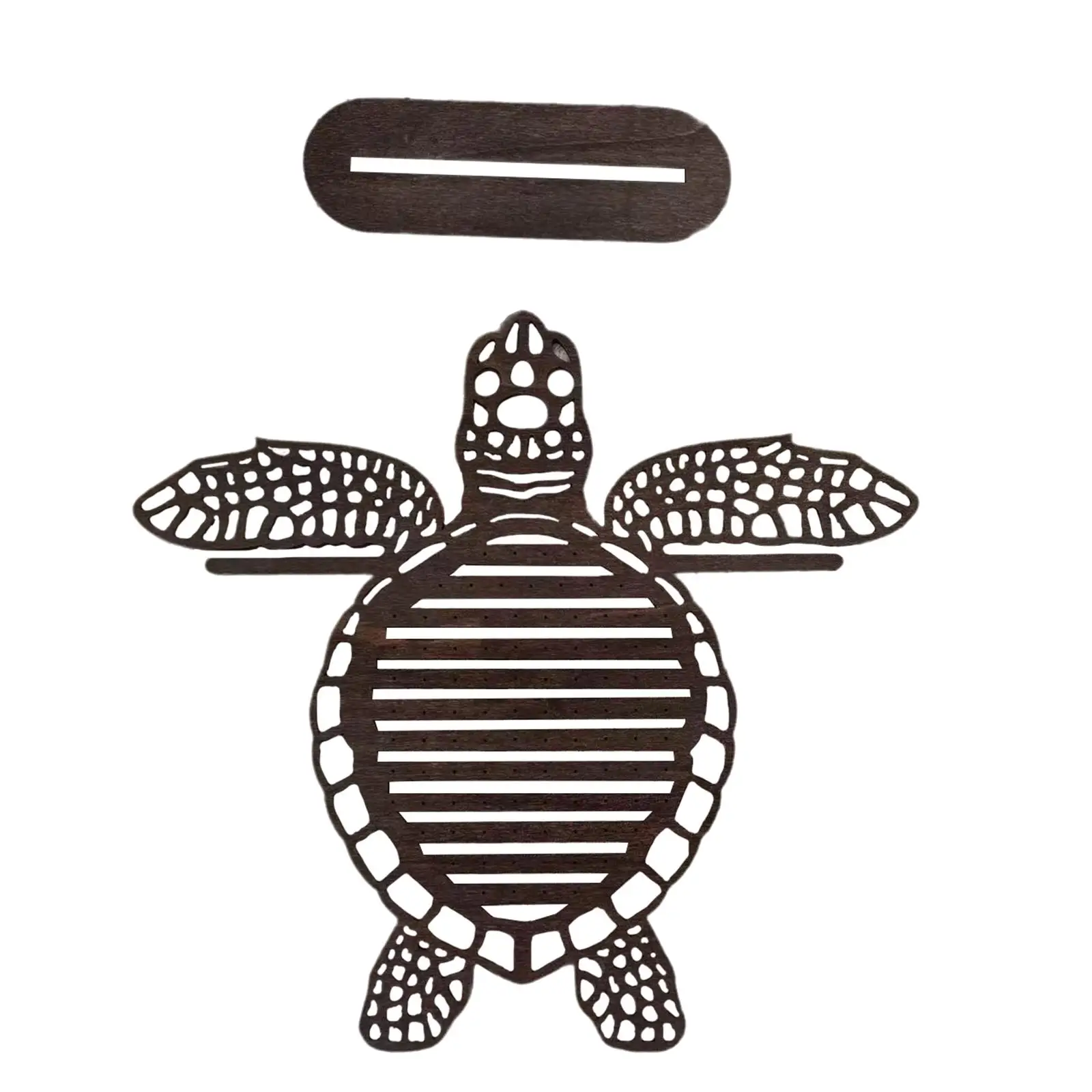 

Turtle Jewelry Organizer Display Earrings Display Rack for Pendant Bracelets Brown