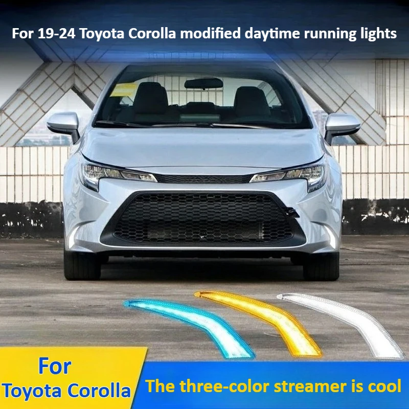 

Для Toyota Corolla 2019-2024 светодиодные дневные ходовые огни Dymanic указатель поворота DRL модификация освещения