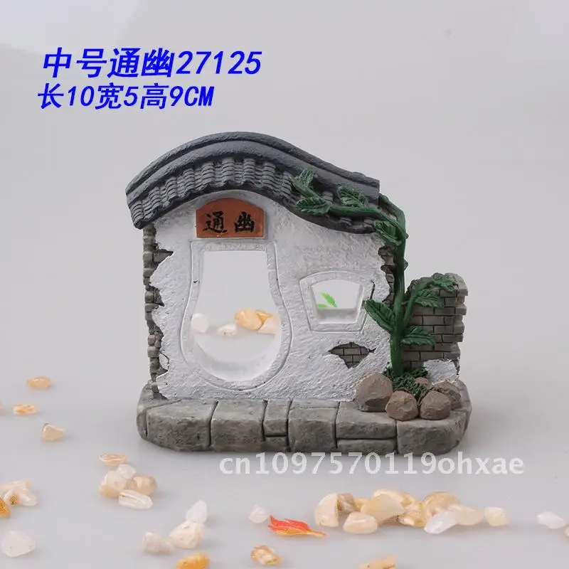 

Medium First Hole Tiantong Pylorus Micro Landscape Aquarium Sand Decoration Resin Craft Architectural Door Table Top Ornament