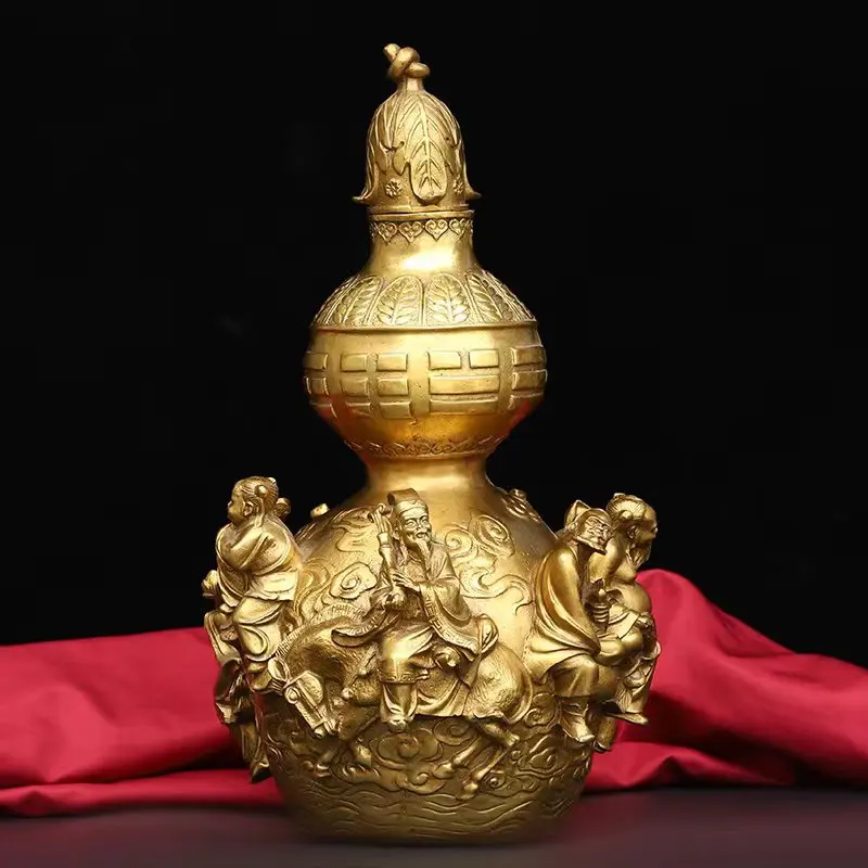 Brass Gourd Large and Small Home Decor Office Desktop Ornament Dropshipping Opening Gift