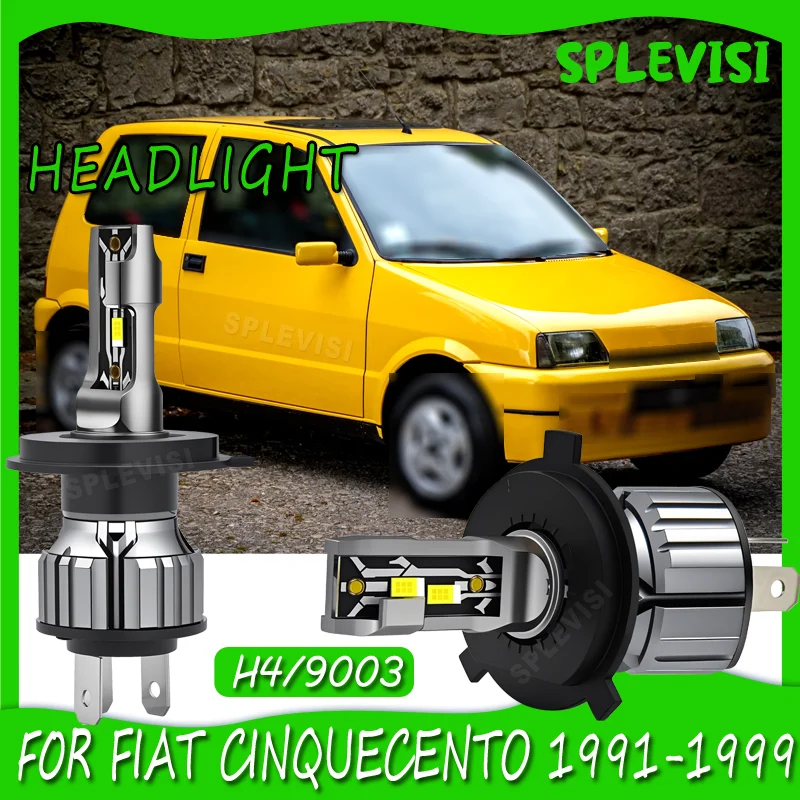 Easy Fit Shockproof Quick Installation reliable LED Headlight For FIAT CINQUECENTO 1991 1992 1993 1994 1995 1996 1997 1998 1999
