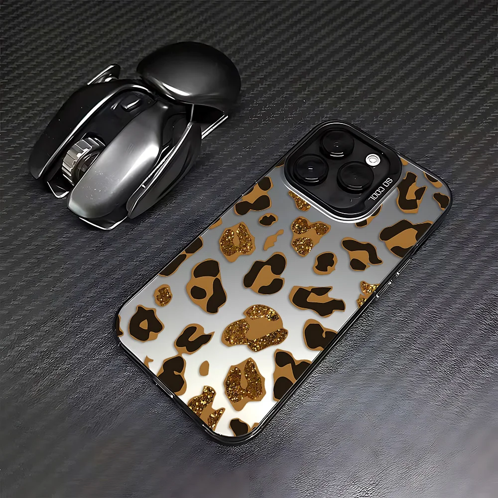 Shiny colorful leopard print Phone Case for Xiaomi Redmi Note 8 9 9S 10 11 12 13 14 15 Pro Plus 4G 5G Anti Fall Matte Back Cover - view 4