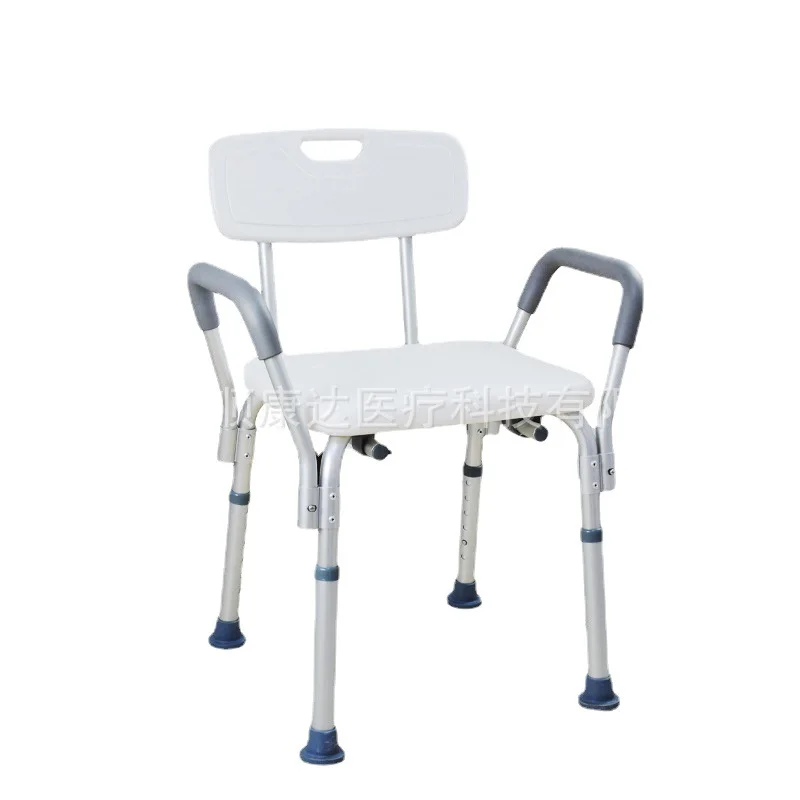 Aluminum disabled toilet shower stool senior-friendly remodeled adjustable bath toilet chair