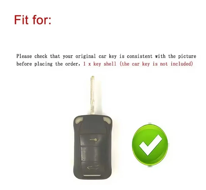 Multi-colored Hard Plastic Remote Key Cover Shell Cap Case for PORSCHE Cayenne 3 Button Fob