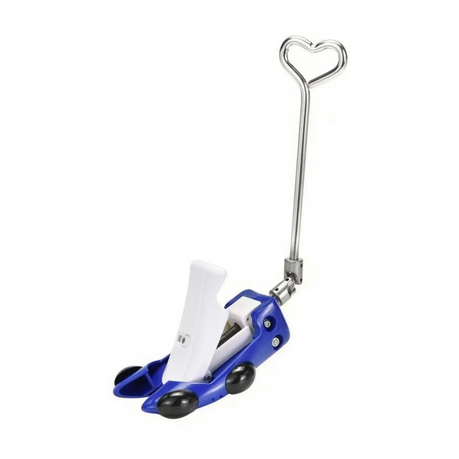 Shoe Care Tool for Expanding Boots and Casual Shoes with Heart Top Handle and Caster Base
