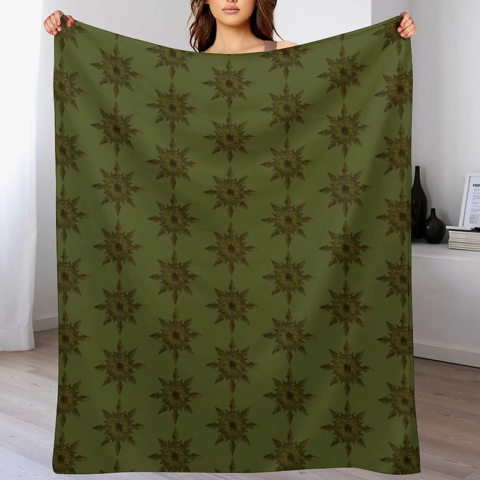 Chaos Wheel Decay Throw Blanket Wrinkle Resistant Lightweight Blanket