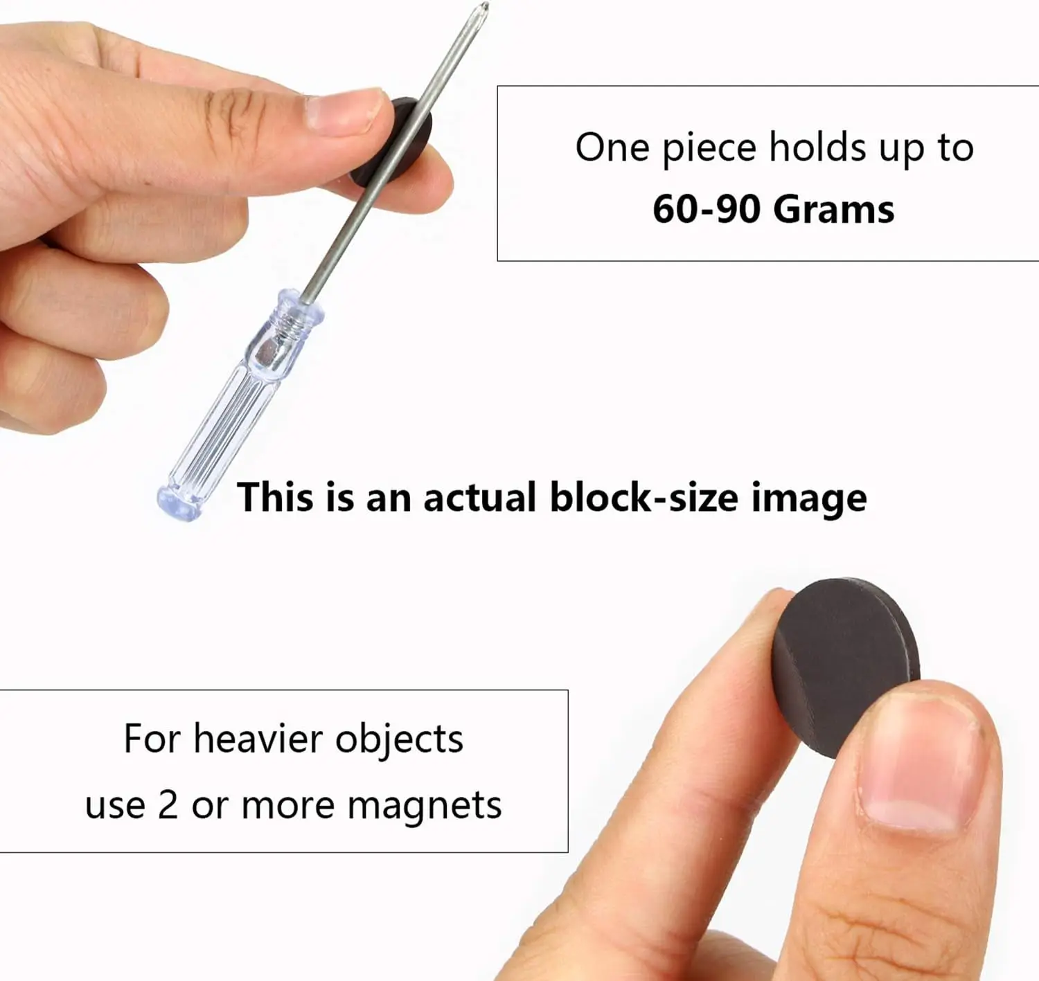 20 × 2 مم نقاط مغناطيسية مرنة ذاتية اللصق، 25/60/120/150 قطعة ملصقات مغناطيسية مستديرة صغيرة، مع دعم لزج والفنون والحرف اليدوية