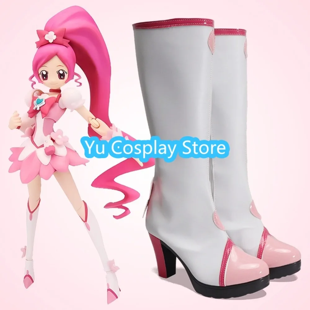 

Yu Косплей Магазин Cure Blossom Обувь для косплея Аниме Обувь для косплея Сапоги Костюмы на Хэллоуин Реквизит