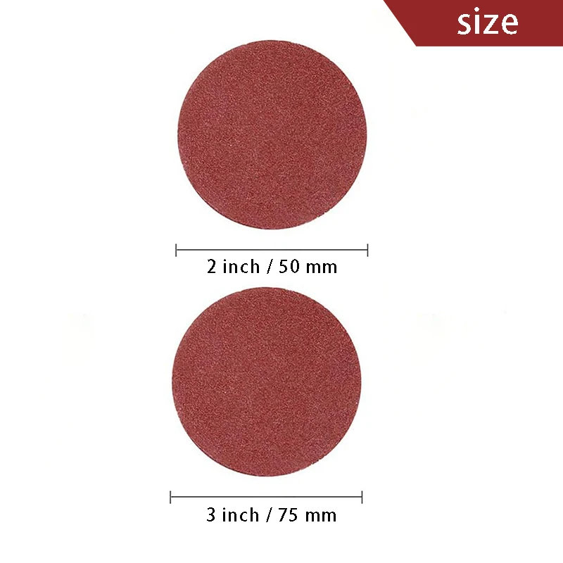 2/3 Inch 50/75mm Sanding Discs Sandpaper 60-2000 Grit Hook Loop Sand Paper Abrasive Polishing Tool For Grinder Rotary Tool