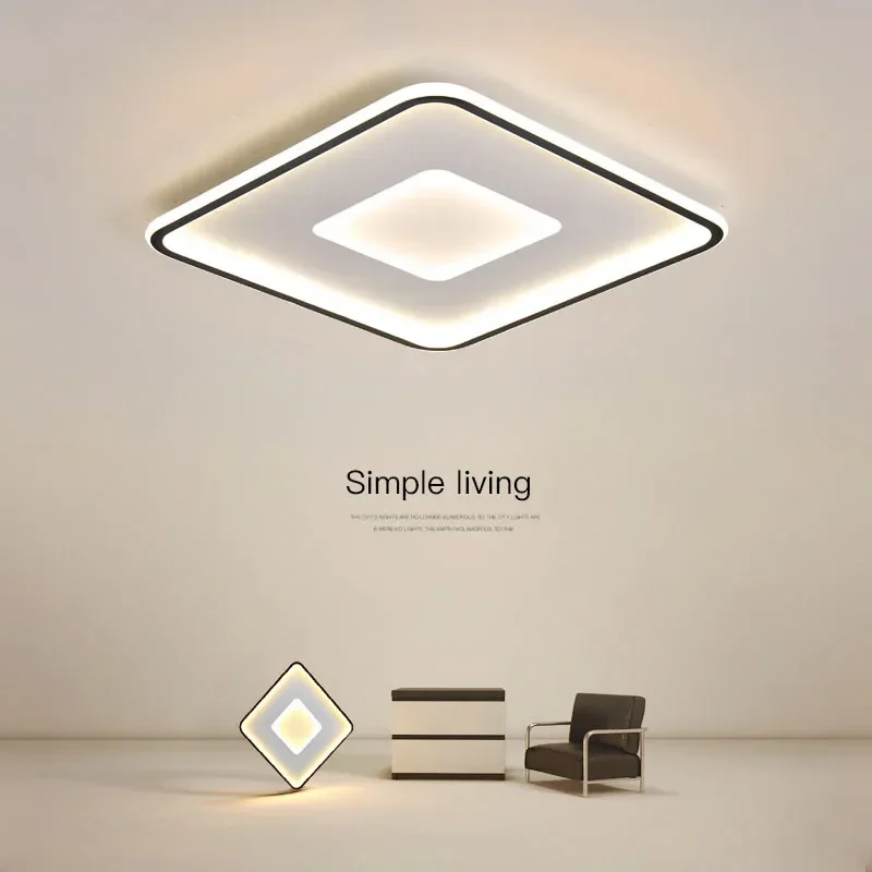 Lampu langit-langit LED Modern untuk kamar tidur ruang tamu makan lorong belajar balkon lampu gantung langit-langit dalam ruangan dekorasi rumah lampu kilau perlengkapan