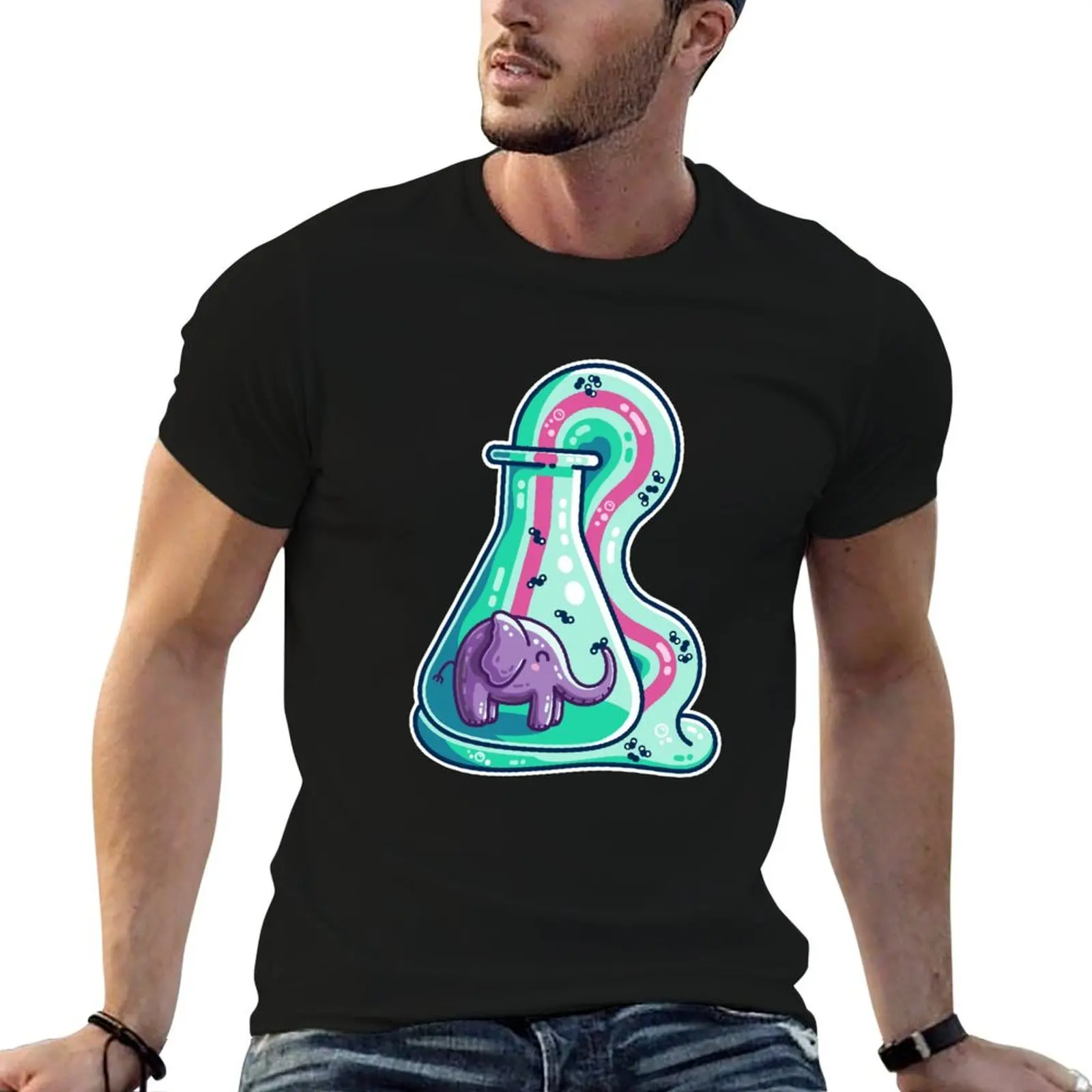 

Elephant Toothpaste Chemistry Experiment T-Shirt boys animal print for a boy anime t shirts anime tshirt mens graphic t-shirts