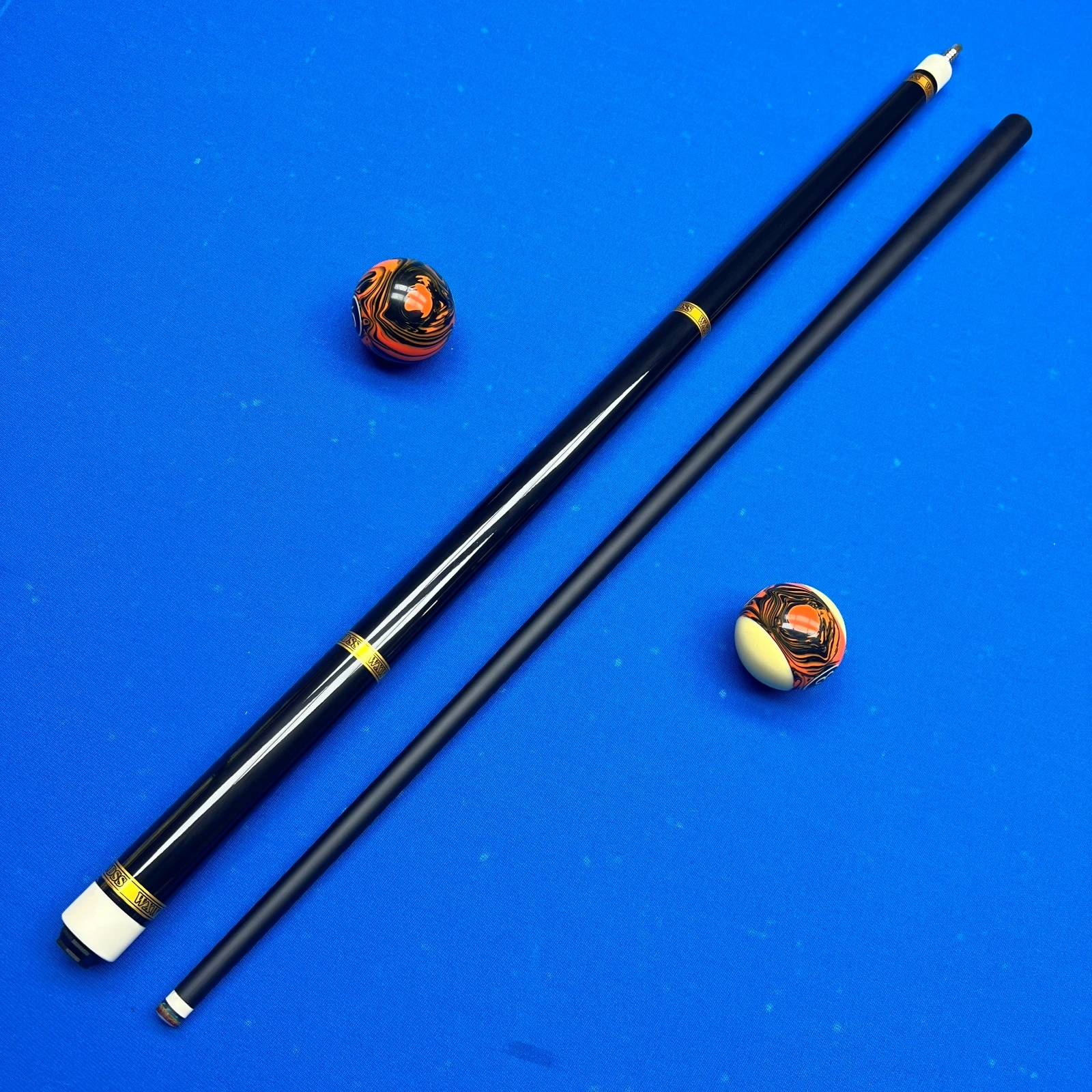 

12.5mm Glass Fiber Nine Ball Pool Cue Low Deflection Pro Shaft Stainless 3/8 x 10 Joint Gold Ring Design Durable Billiard Stick