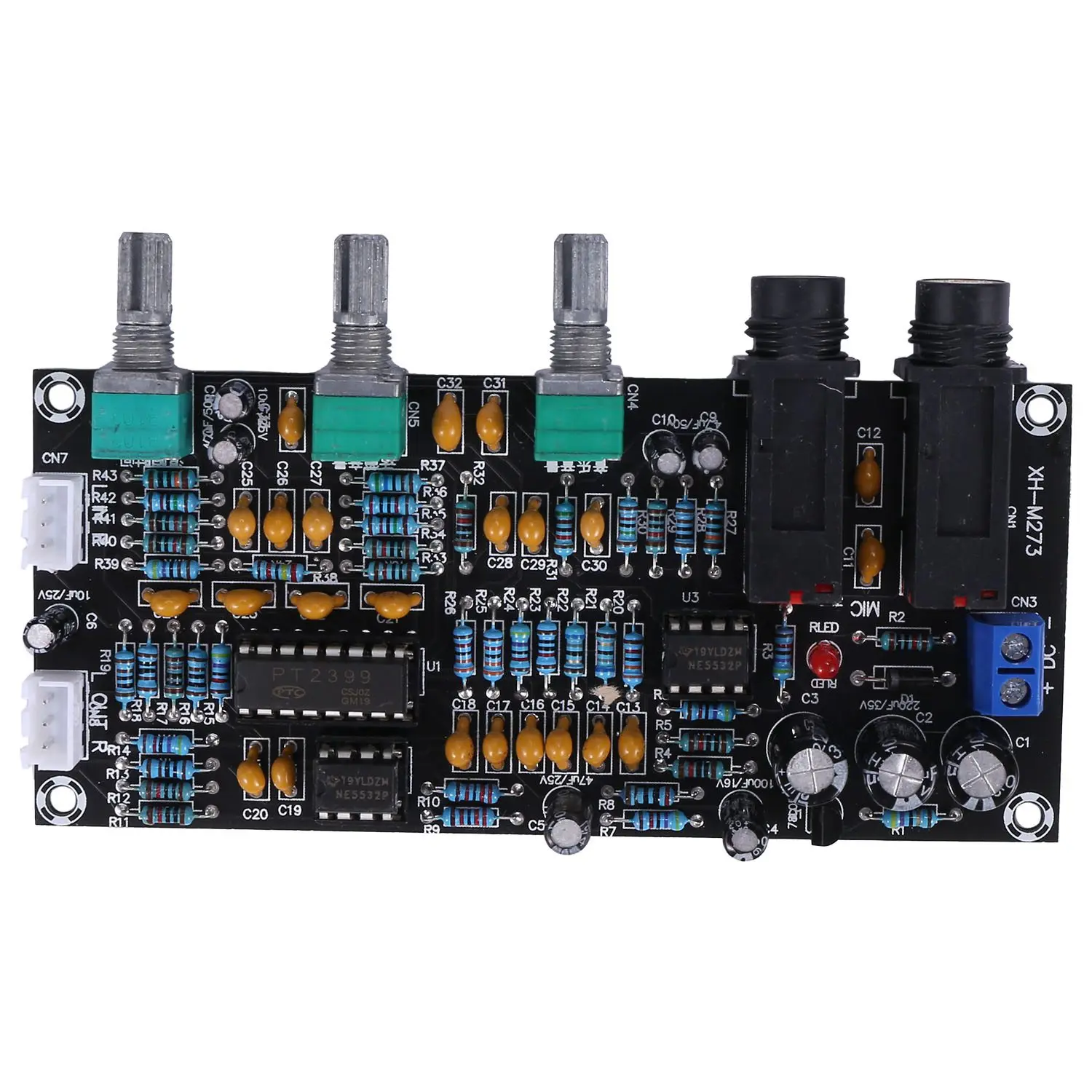 PT2399 Digital Microphone Amplifier Board Reverberation Karaoke Reverb Amplifier NE5532 Pre-Amplifier Tone Board