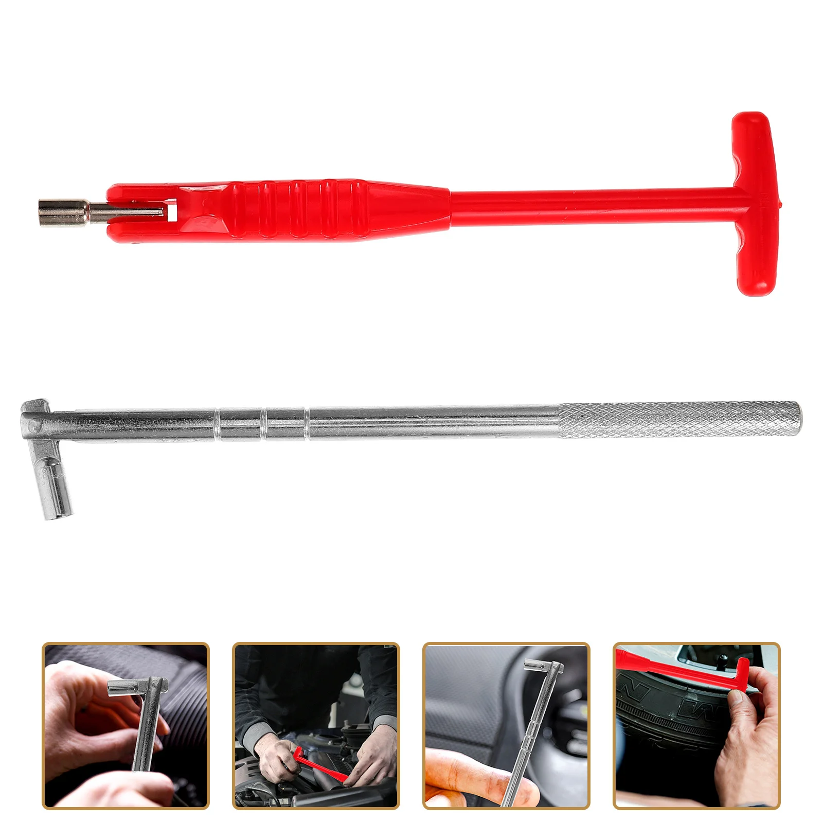 

2Pcs Valve Stem Puller High Strength Car Motorcycle Tire Valve Remover Stem Puller Tool Car Wheel Repair Tire Valves Tool