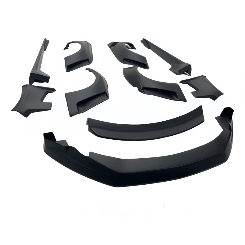 ForFord Mustang 18-23 Mustang Upgrade Disc Style Wide Body Mud Flaps Front Lip Rear Lip Side Skirts Tail Wide Body