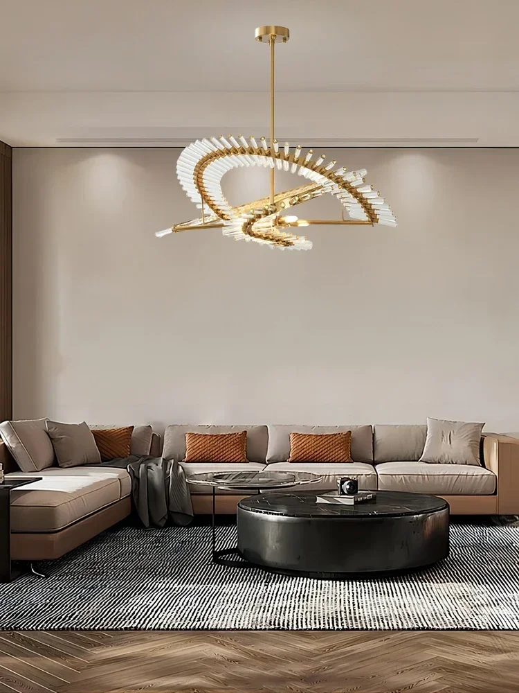 آخر الحديثة الفاخرة جولة كريستال الثريا المعيشة الطعام غرفة نوم قلادة مصباح غرفة ديكور أضواء بريق تركيبات الإضاءة الداخلية