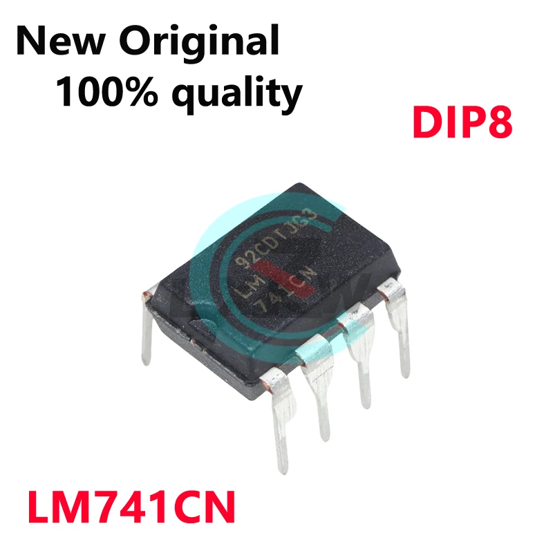 10-100/PCS New LM741CN LM741 DIP8 High-precision operational amplifier chip In Stock