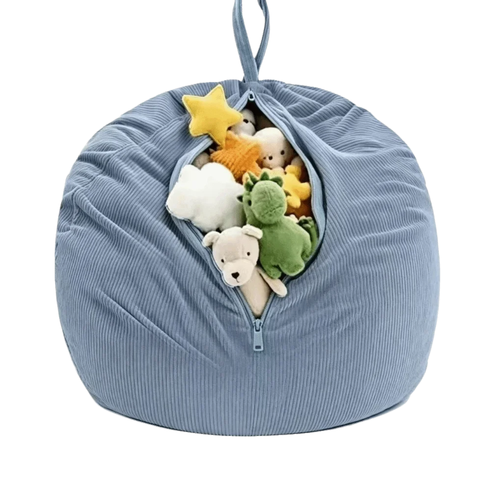 Corduroy Bean Bag Cover Washable Cover Removable Cover Beanbag Slipcover Without Inner Filler Single‑Seat Lazy Sofa Cover