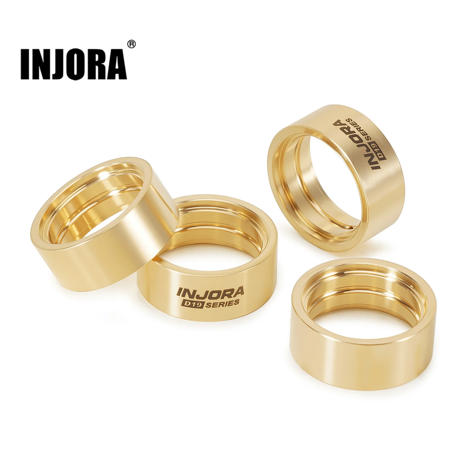 INJORA 10.1g Brass Inner Clamp Rings for INJORA 0.7