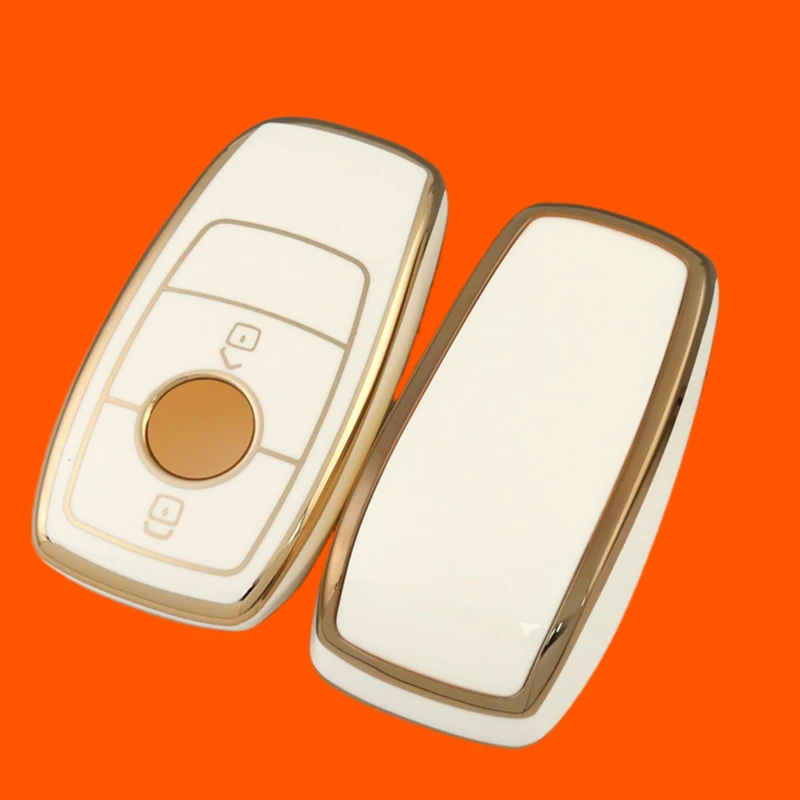 Car Key Cover Case for Mercedes Benz A C E S G Class GLC CLE CLA W177 W205 W213 W222 X167 AMG Shell Fob Protector Accessories