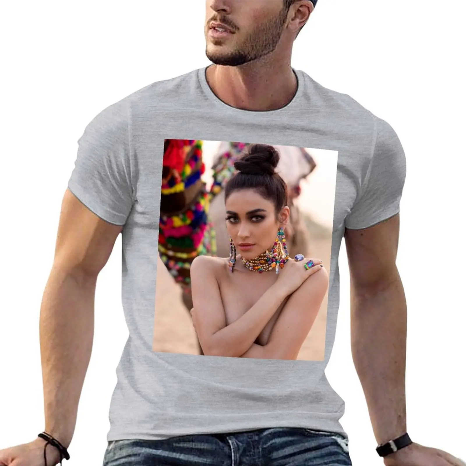 Shay Mitchell T-Shirt summer top plain t-shirt mens t shirt graphic