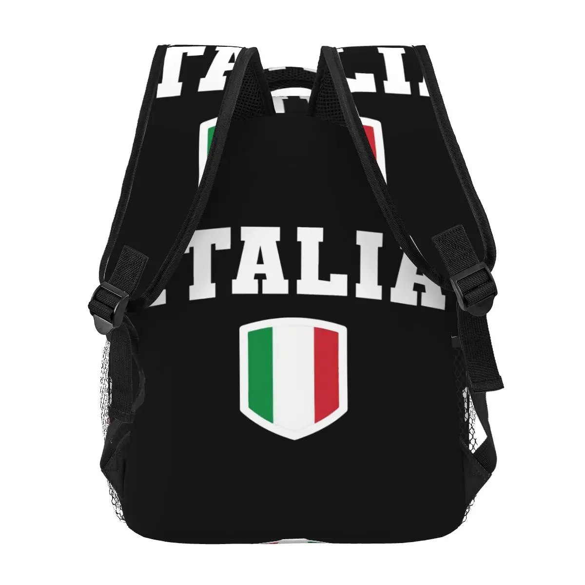 Italia ransel komputer dengan bendera Italia uniseks, ransel perjalanan santai pelajar