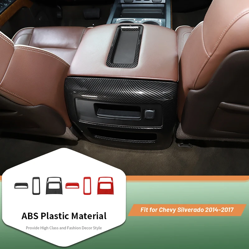 

Car Center Console Switch Storage Compartment Rear AC Vent Panel For Chevy Silverado 2014-2017 Interior Accessories