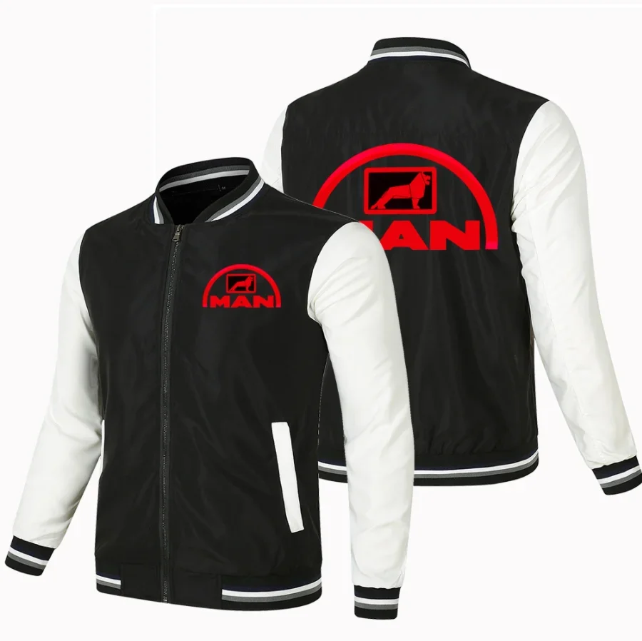 Chaqueta de béisbol de algodón para hombre, sudadera ajustada con logotipo de coche, moda Hip Hop, primavera y otoño, novedad de 2023